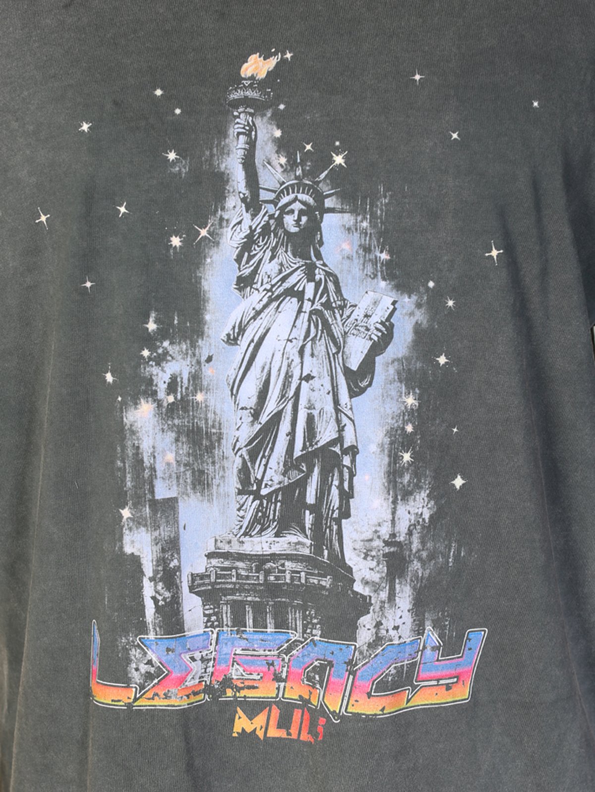  STATUE OF LIBERTY Oversize T-Shirt %100 Pamuk Dijital Baskılı