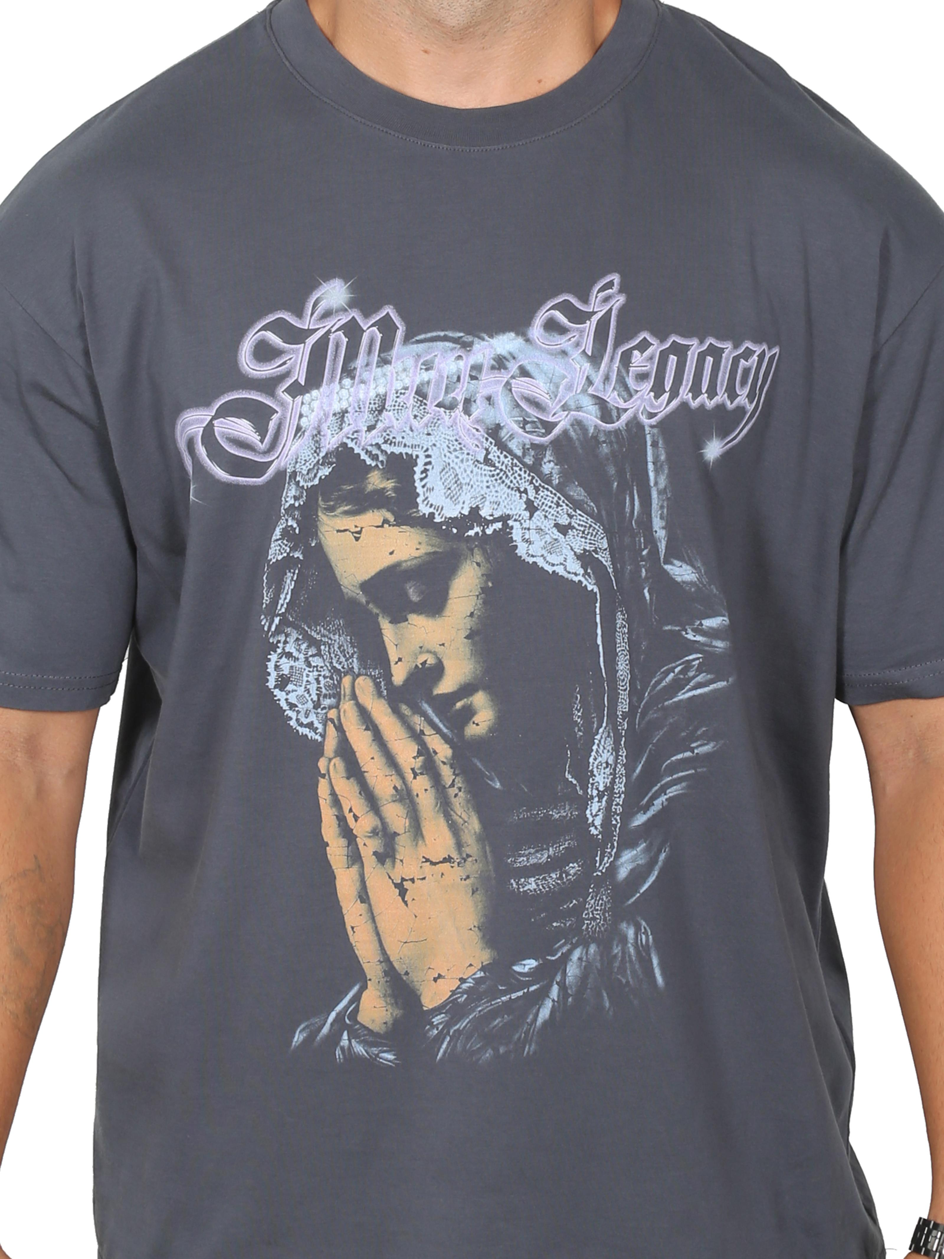  PRAYER NUN Oversize T-Shirt %100 Pamuk Dijital Baskılı