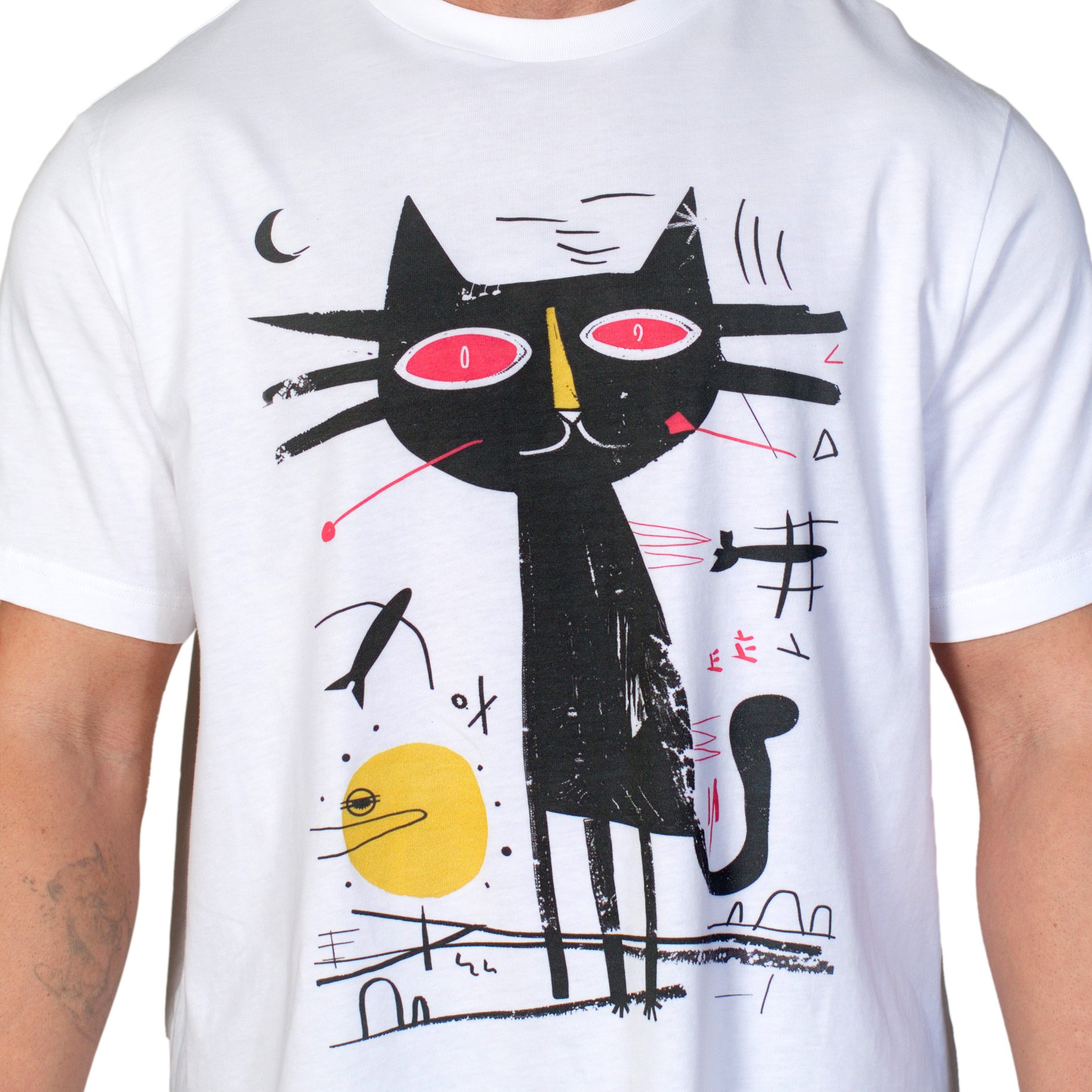 BLACK CAT T-Shirt %100 Pamuk Dijital Baskılı