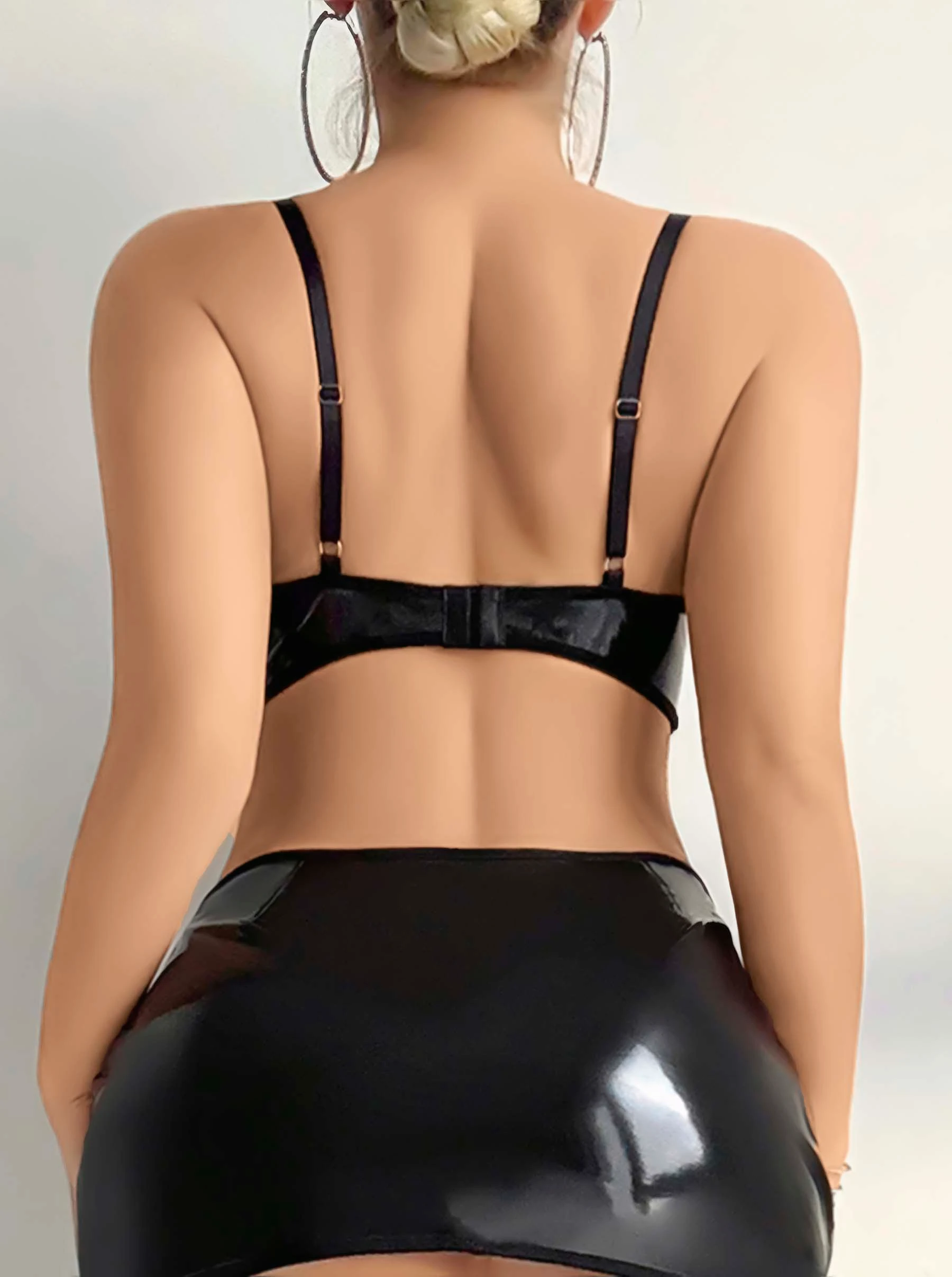 Bağcık Detaylı Fantazi İkili Takım (Jartiyer Çorap Hediyeli)