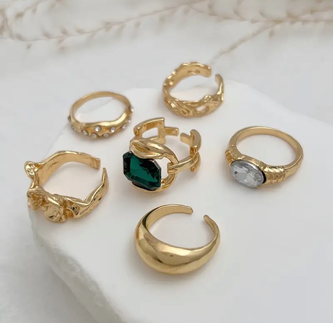 Vintage gold 6’lı set