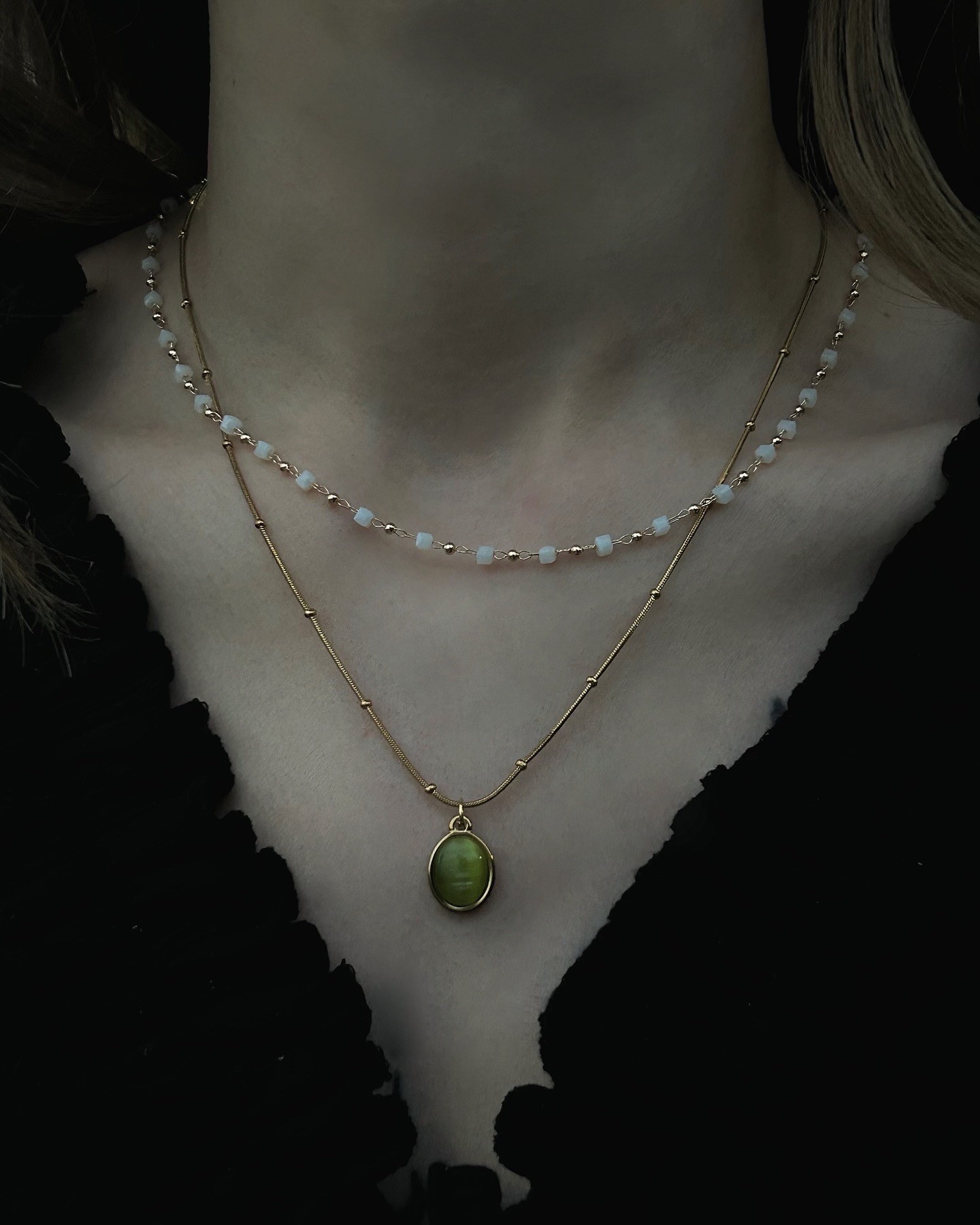 vintage green stone 