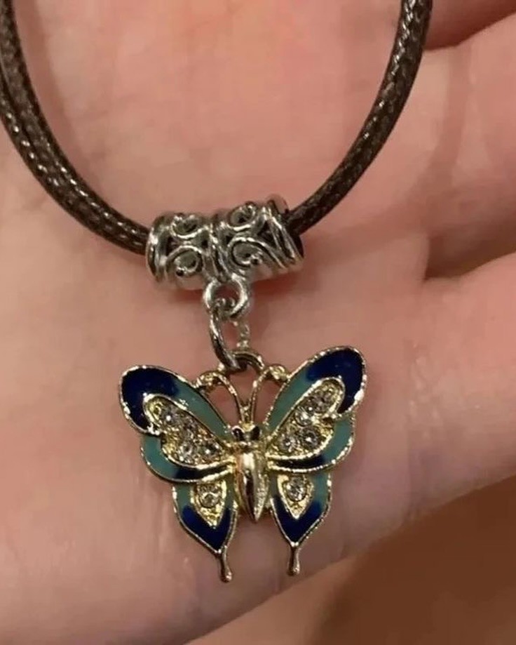Vintage butterfly necklace