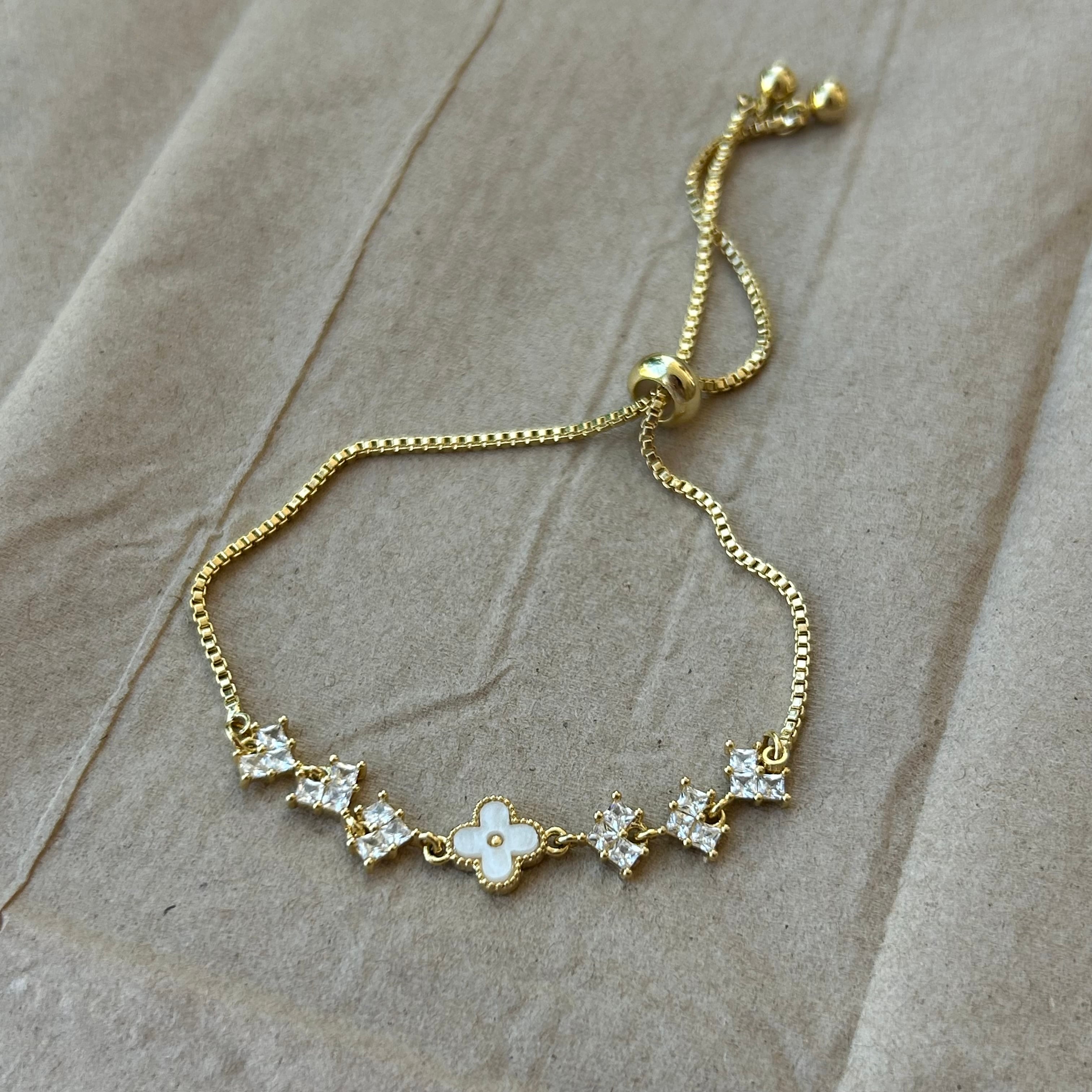 Floral Crystal Bileklik 
