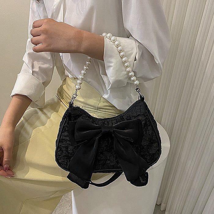 Black coquette bag