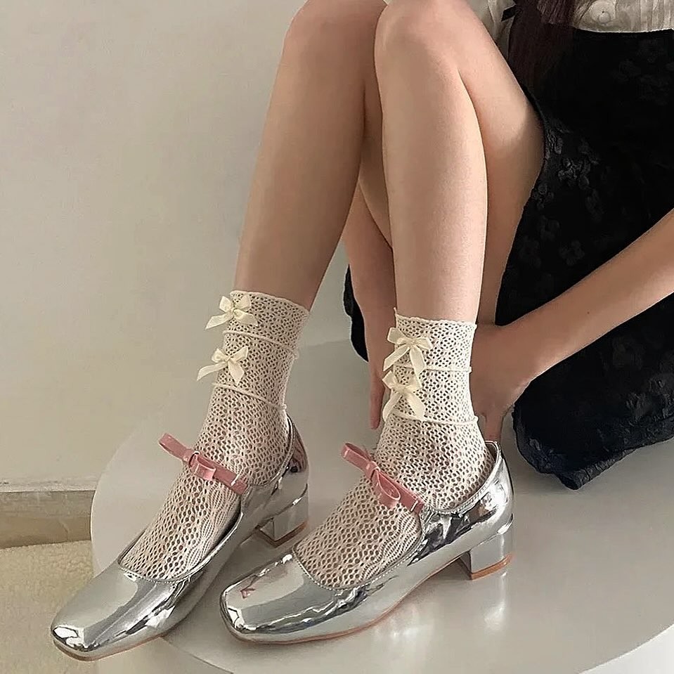 Dantel coquette çorap