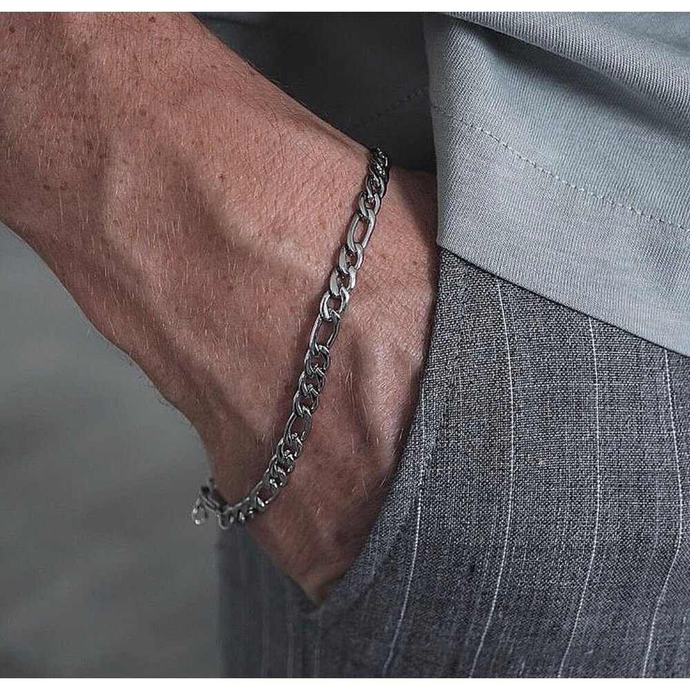 Figaro silver bracelet