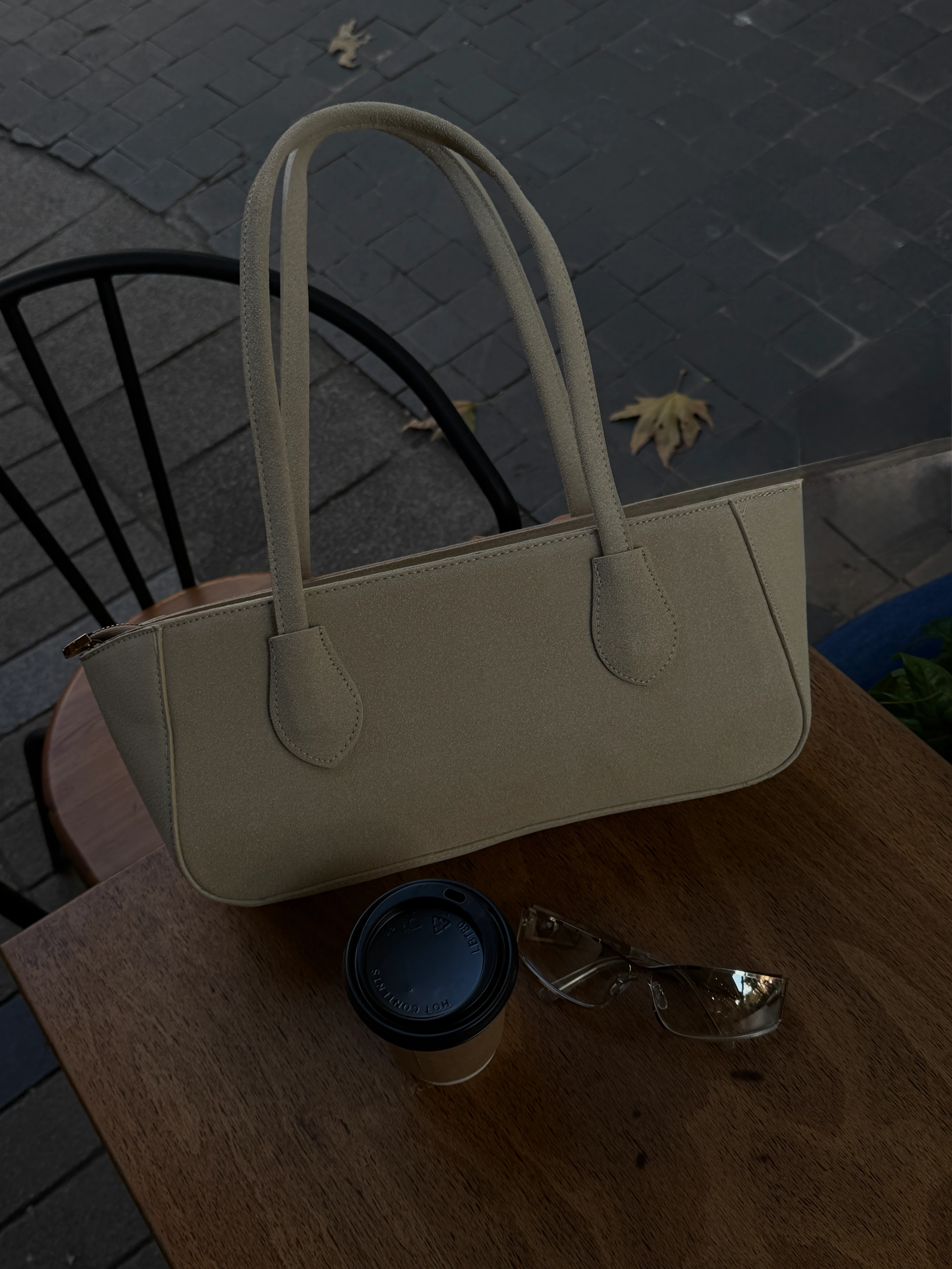 Bej Rectangle Çanta