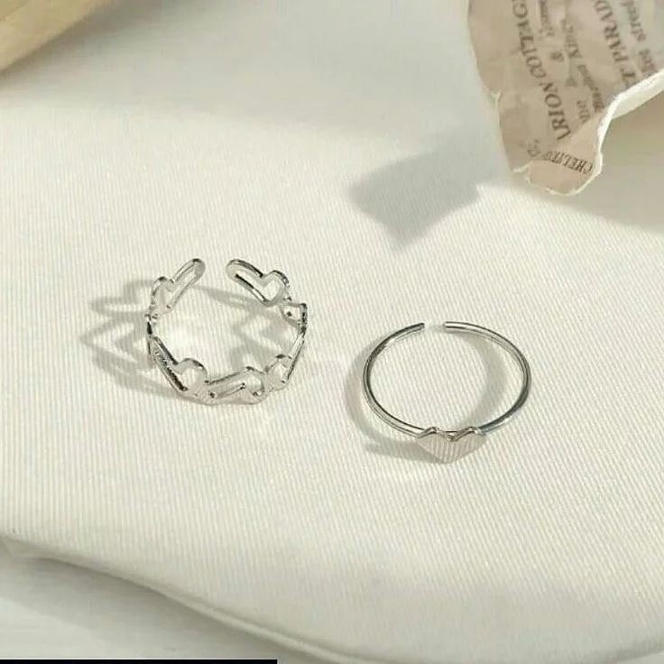 Heart ring set