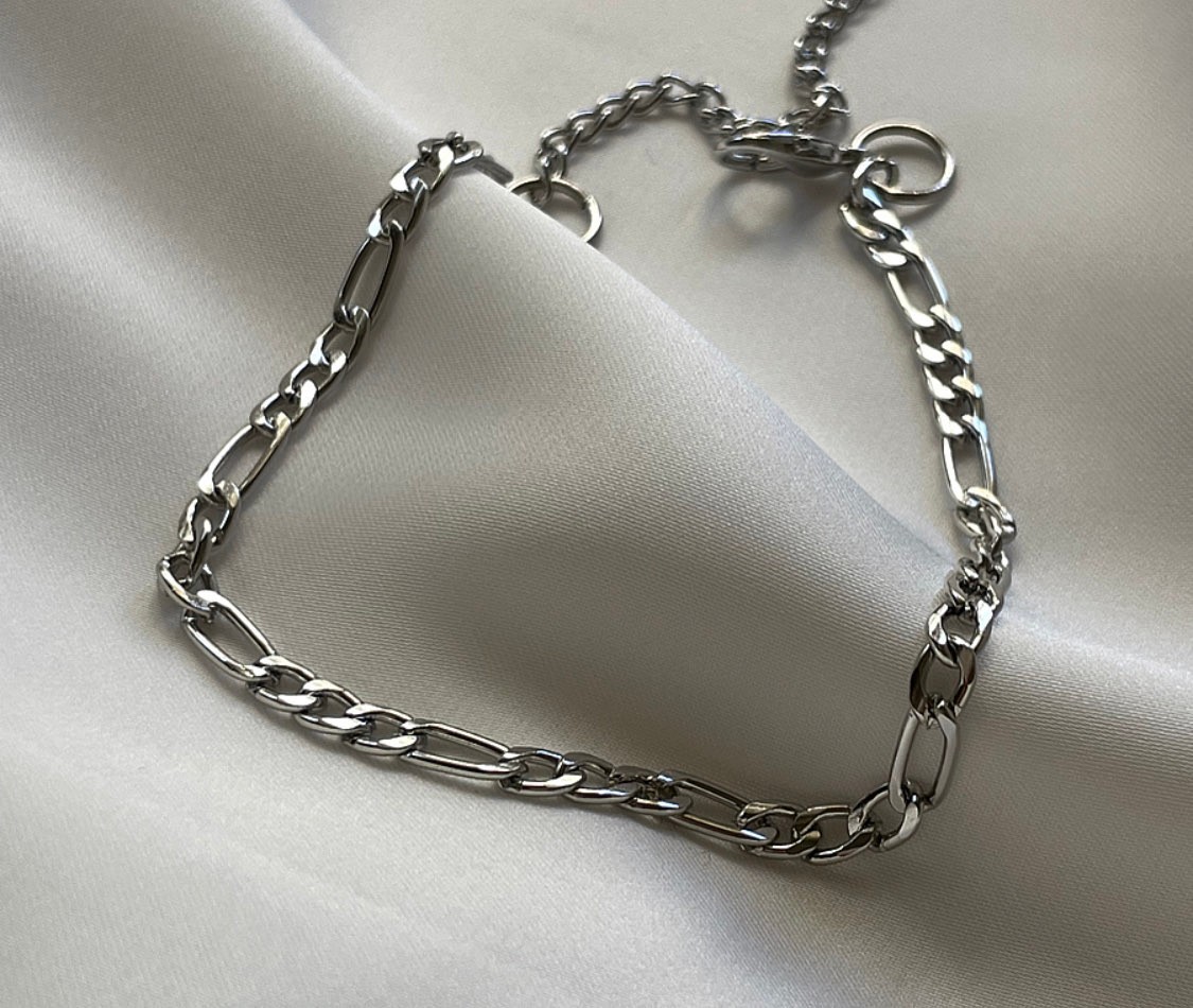 Figaro silver bracelet
