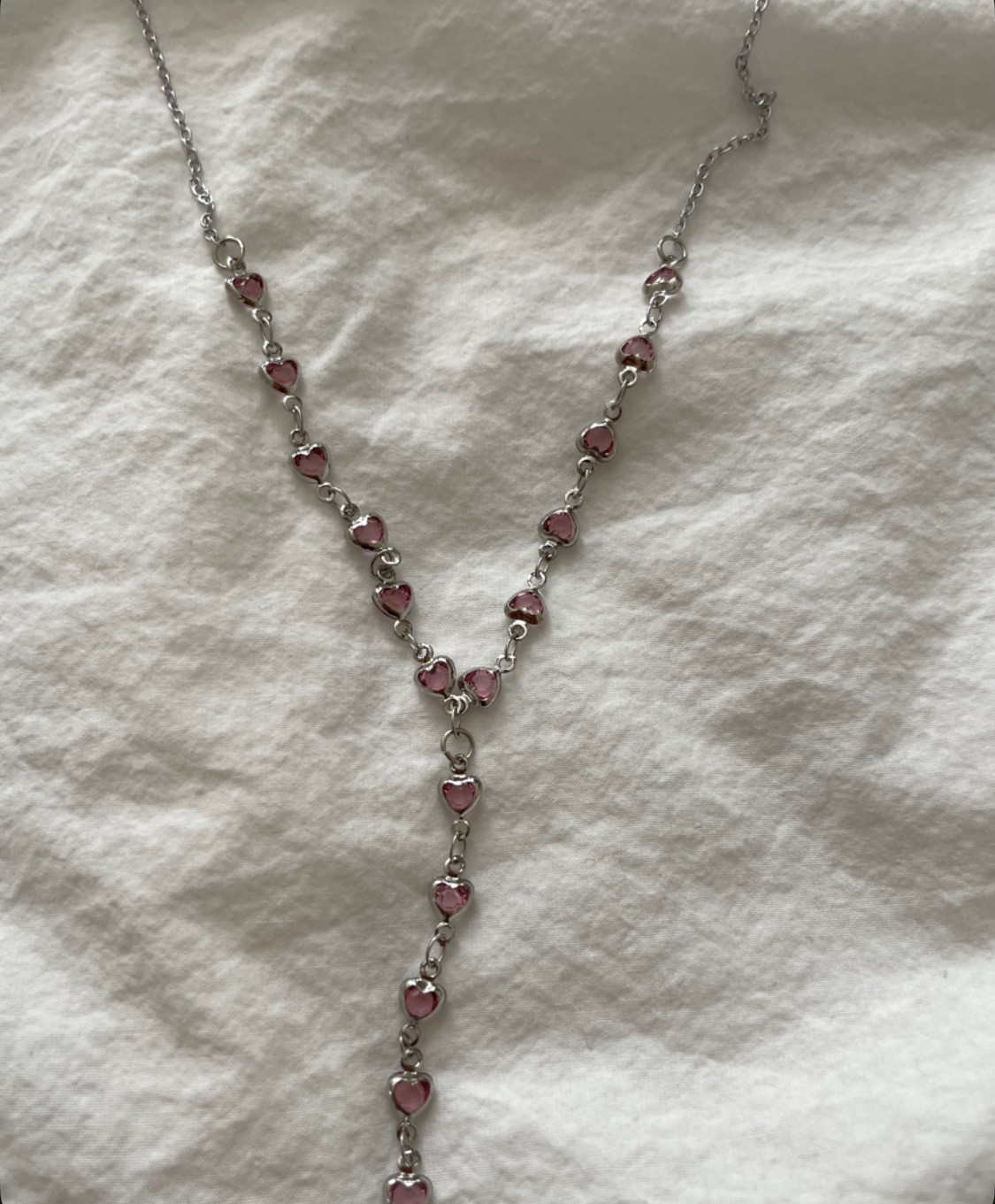 Silver pembe kalp Y