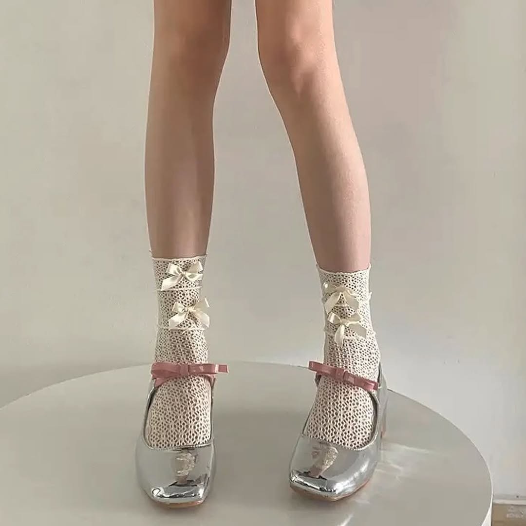 Dantel coquette çorap