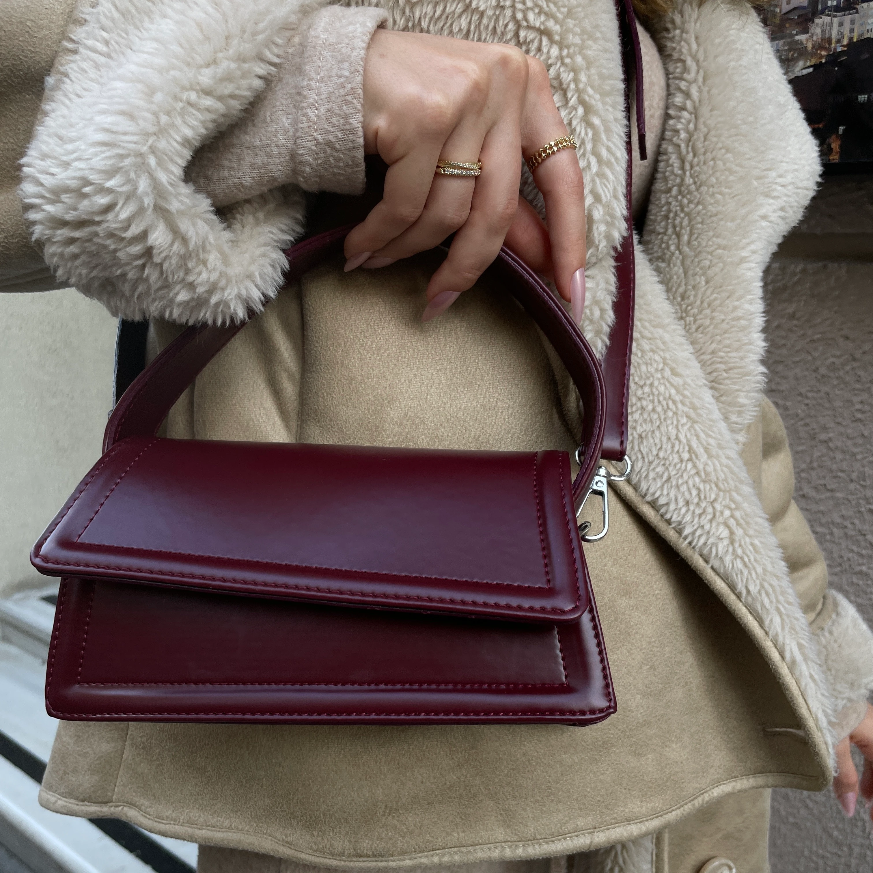 Bordo Mini Bag (askılı)