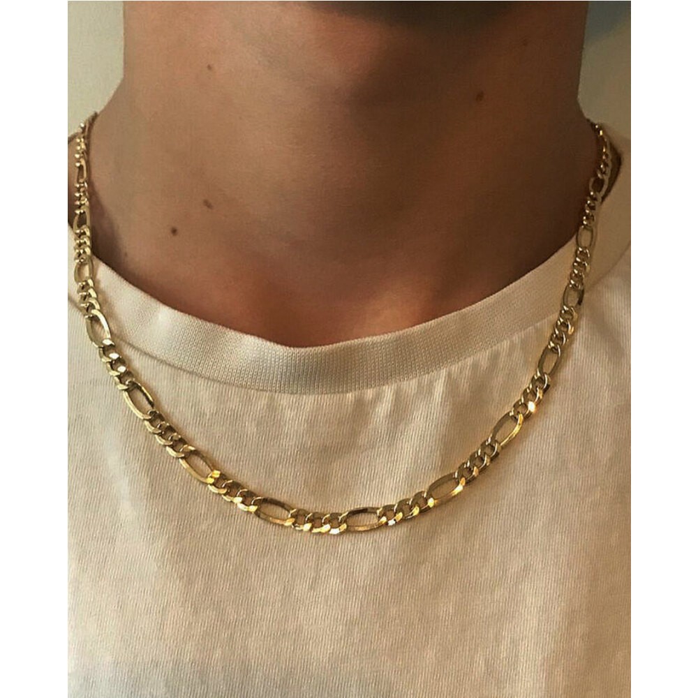 Gold figaro necklace