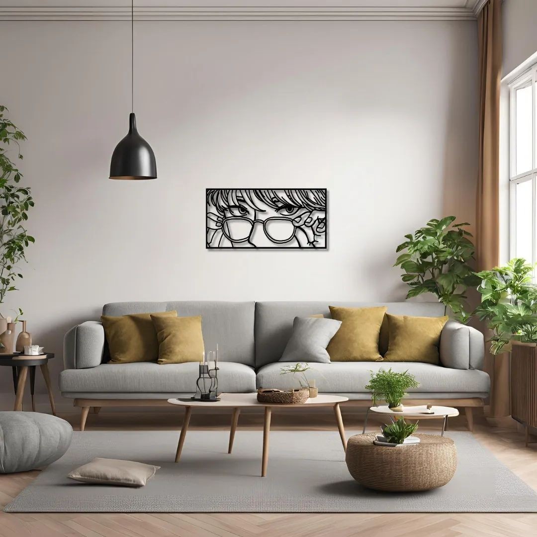 Kadın Pop Art Metal Tablo – Dekoratif ve Modern