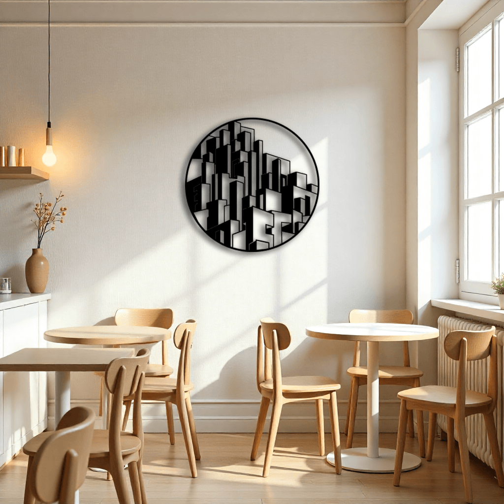 Dekoratif Bloklar (Blocks) Metal Duvar Tablosu