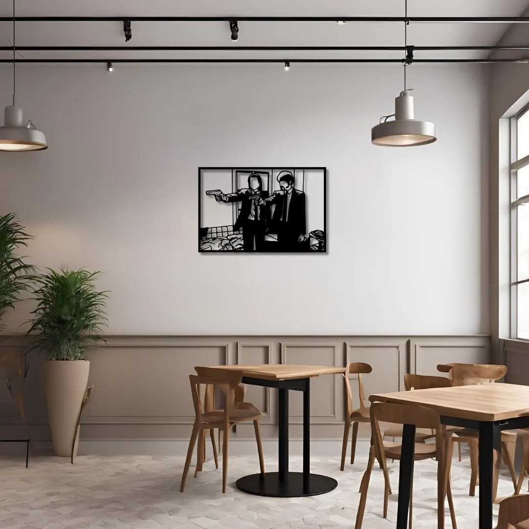 Pulp Fiction 1 Pop Art Metal Dekoratif Tablo 