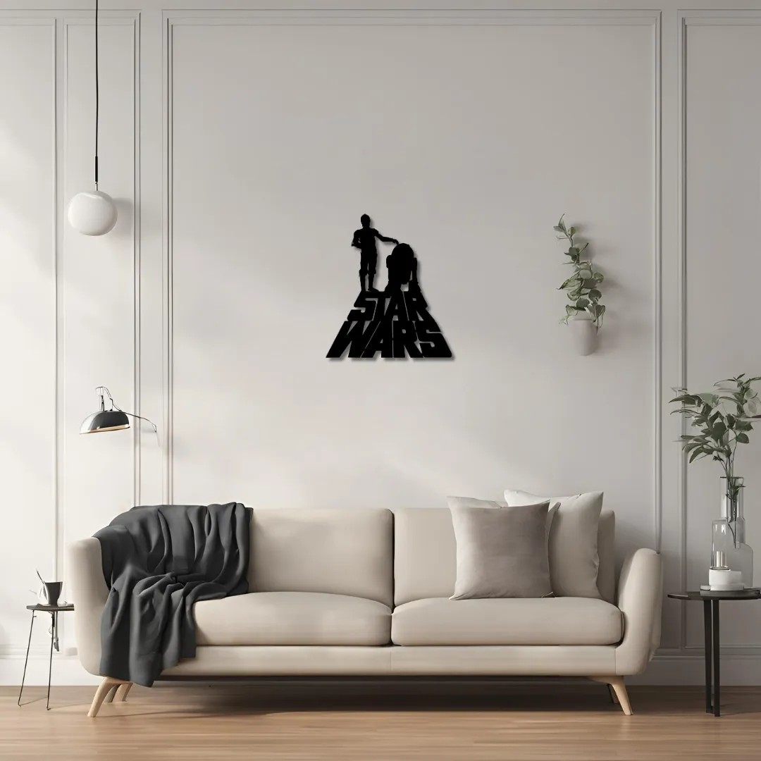 Şık Metal Tablo Star Wars 3 Metal Duvar Tablosu Pop Art