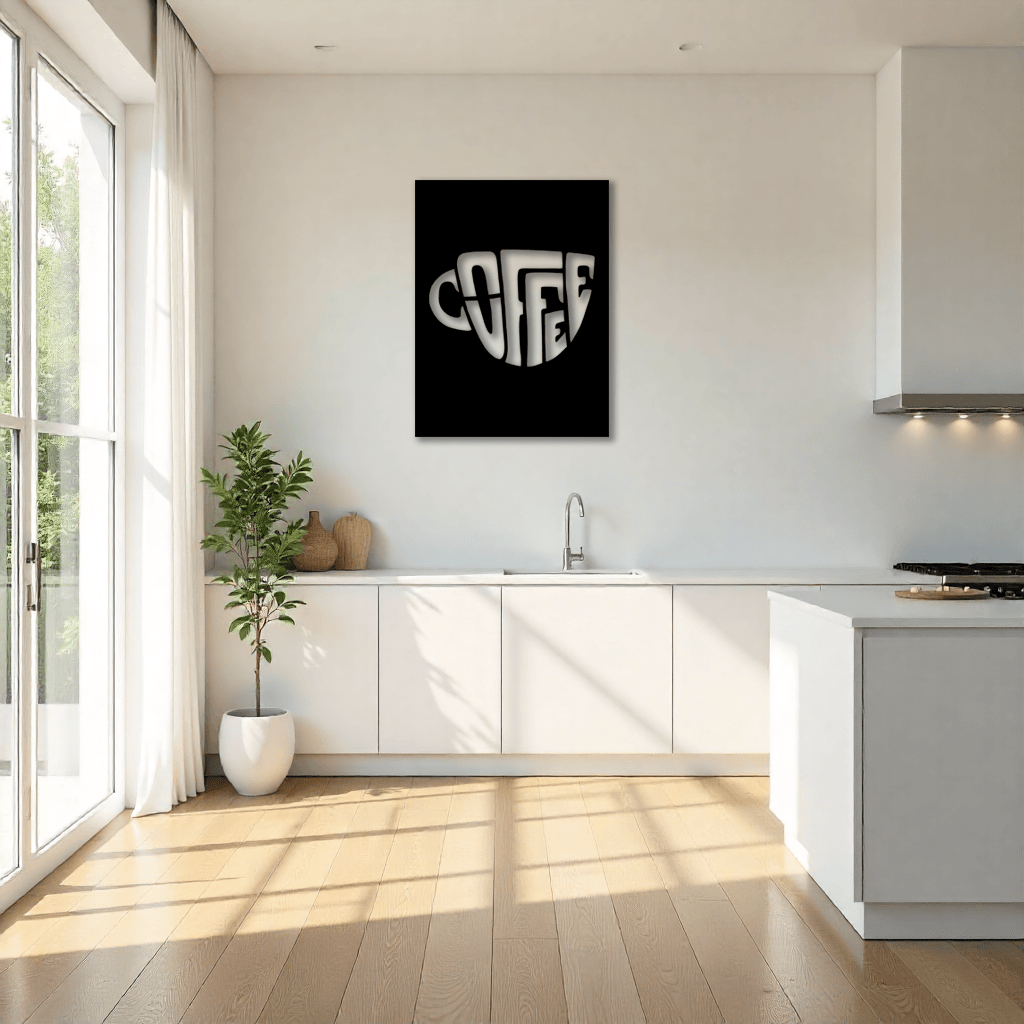 Dekoratif Kahve Metal Duvar Tablosu