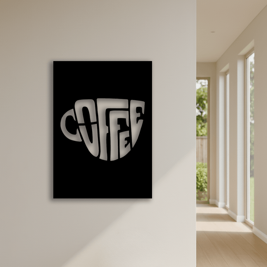 Dekoratif Kahve Metal Duvar Tablosu