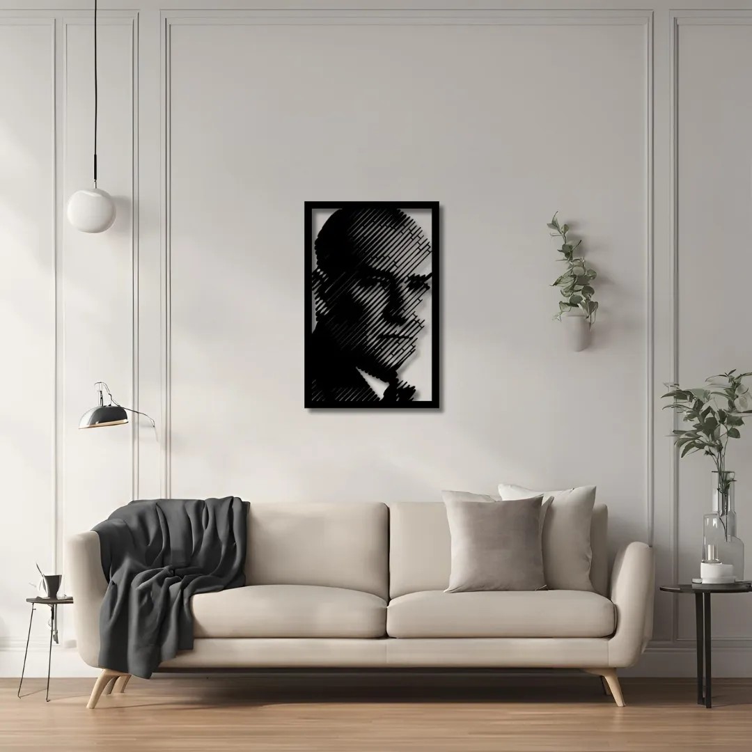 Modern Metal Duvar Sanatı Atatürk Metal Duvar Tablosu Sanat