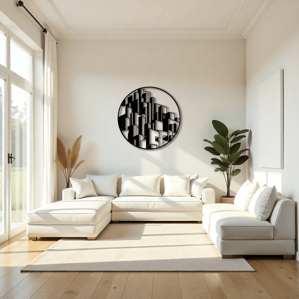 Dekoratif Bloklar (Blocks) Metal Duvar Tablosu