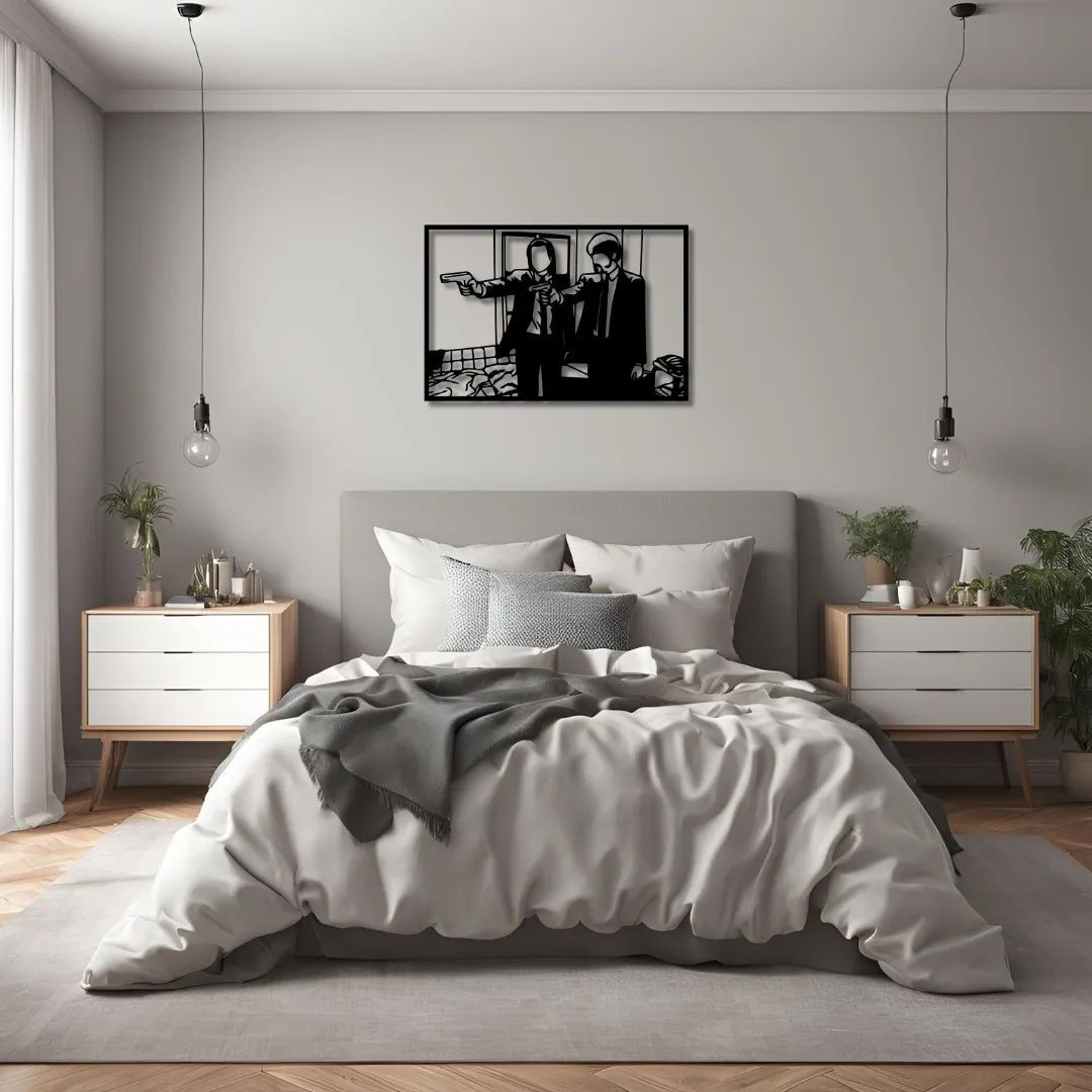 Pulp Fiction 1 Pop Art Metal Dekoratif Tablo 