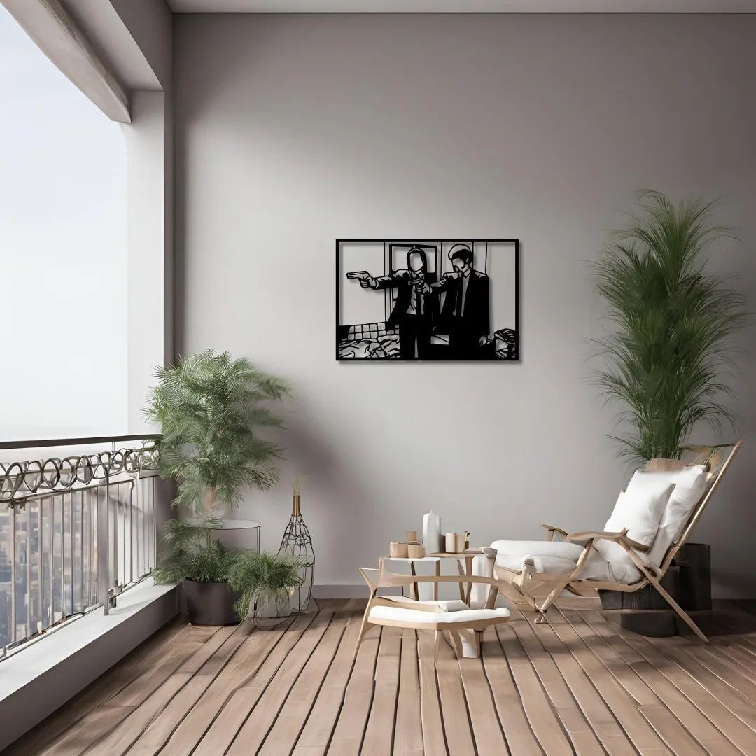 Pulp Fiction 1 Pop Art Metal Dekoratif Tablo 
