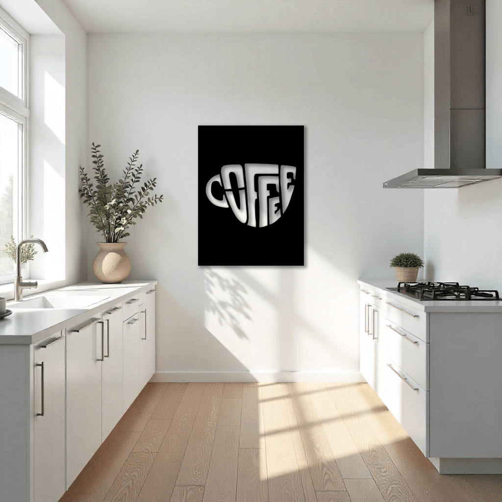 Dekoratif Kahve Metal Duvar Tablosu