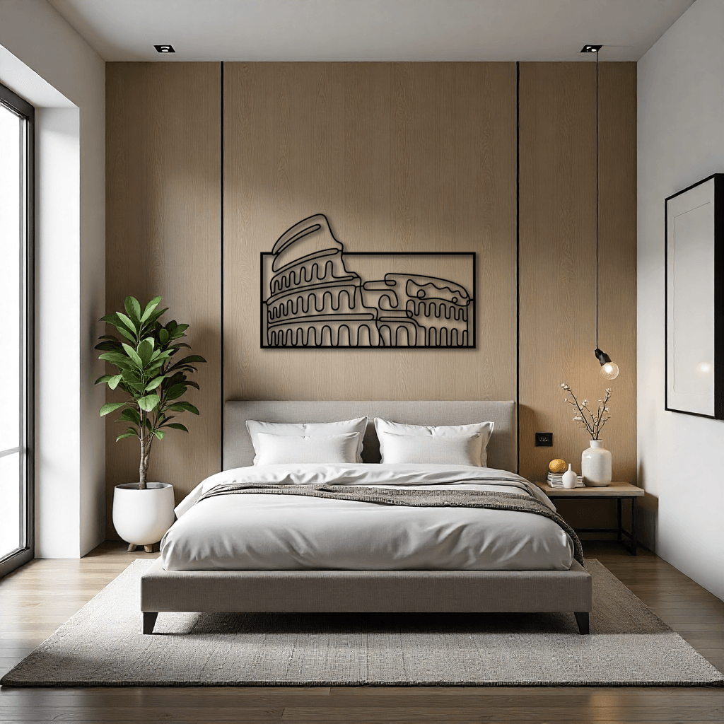 Colosseum Metal Tablo – Zamansız Roma Efsanesi Evinizde