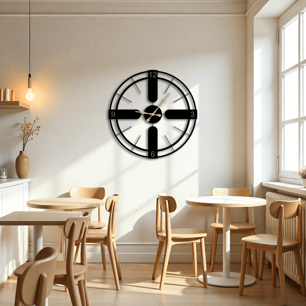 Modern İtalyan Tarzı Metal Şık Duvar Saati