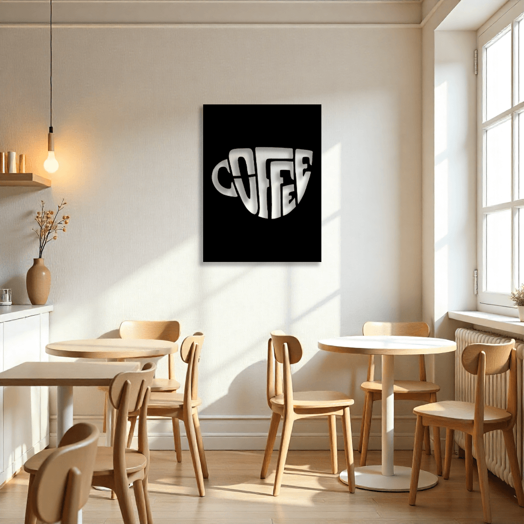 Dekoratif Kahve Metal Duvar Tablosu