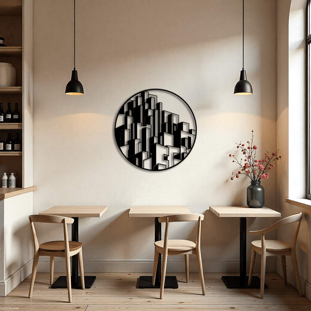 Dekoratif Bloklar (Blocks) Metal Duvar Tablosu