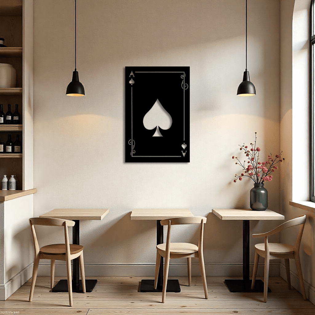 Casino AS Ace Dekoratif Metal Duvar Tablosu