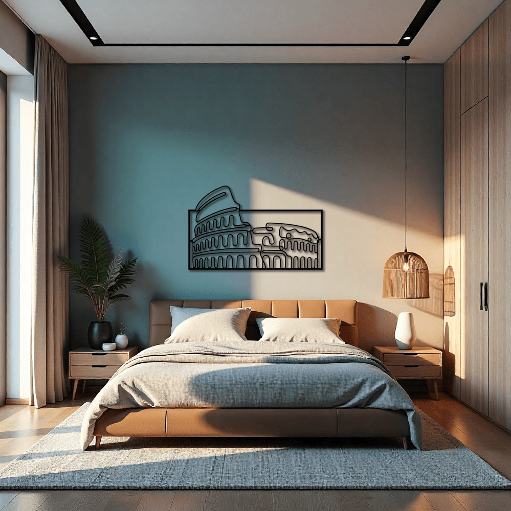 Colosseum Metal Tablo – Zamansız Roma Efsanesi Evinizde