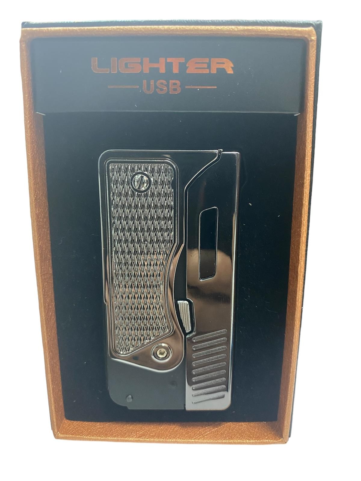 HUNTER USB GAZLI ÇİFTLİ HEDİYELİK TABANCA ÇAKMAK 3240