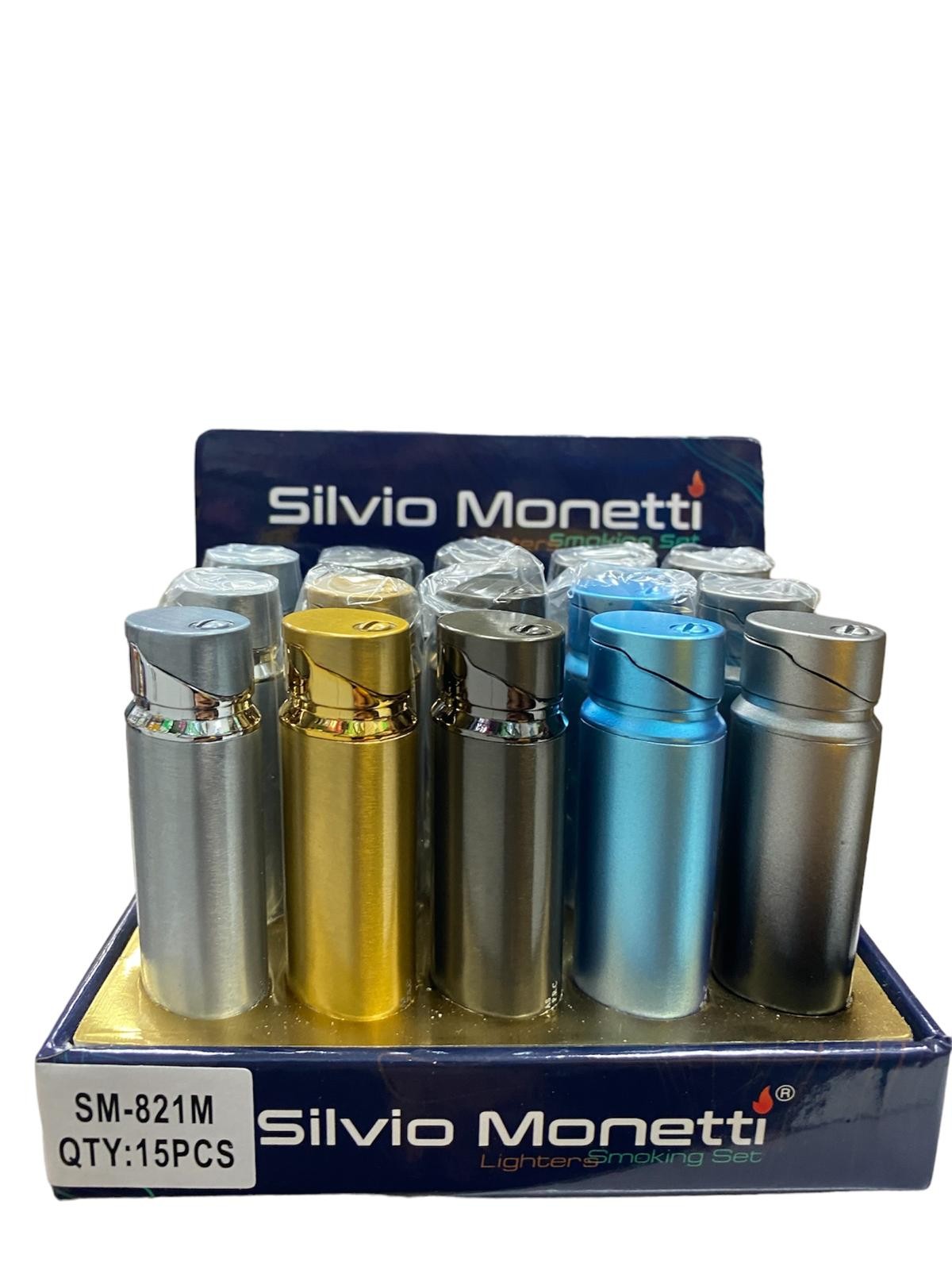 SİLVİO MONETTİ SM 821M METAL JET ÇAKMAK 15 Lİ