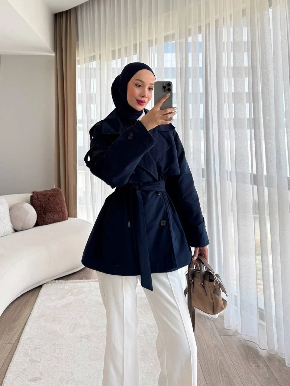 TORİNO KISA TRENÇKOT - LACİVERT