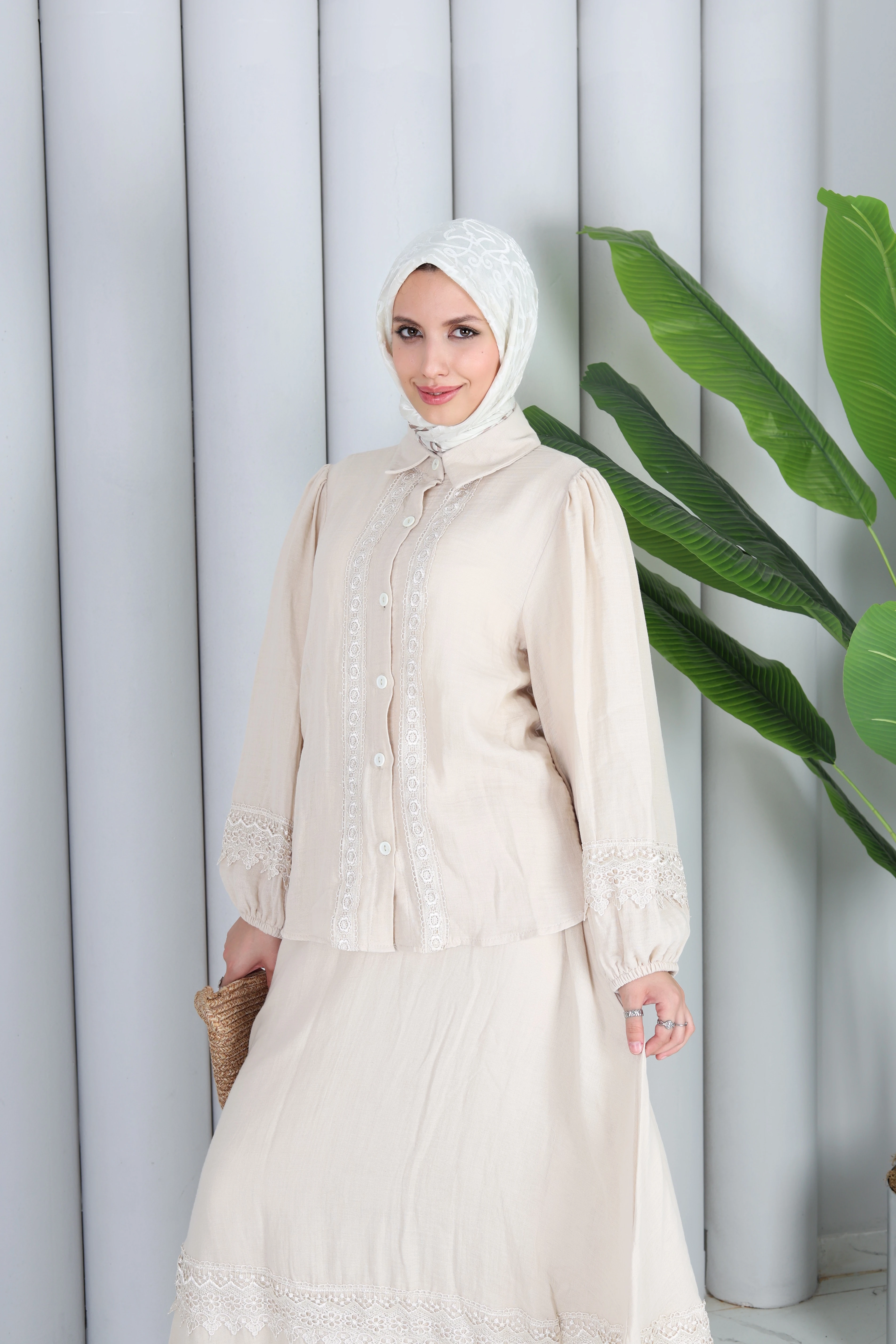 MÜSLİN İKİLİ TAKIM - BEYAZZ