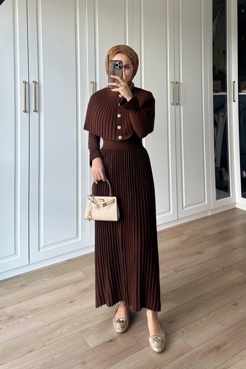 Palerinli Triko Takım - KAHVERENGİ