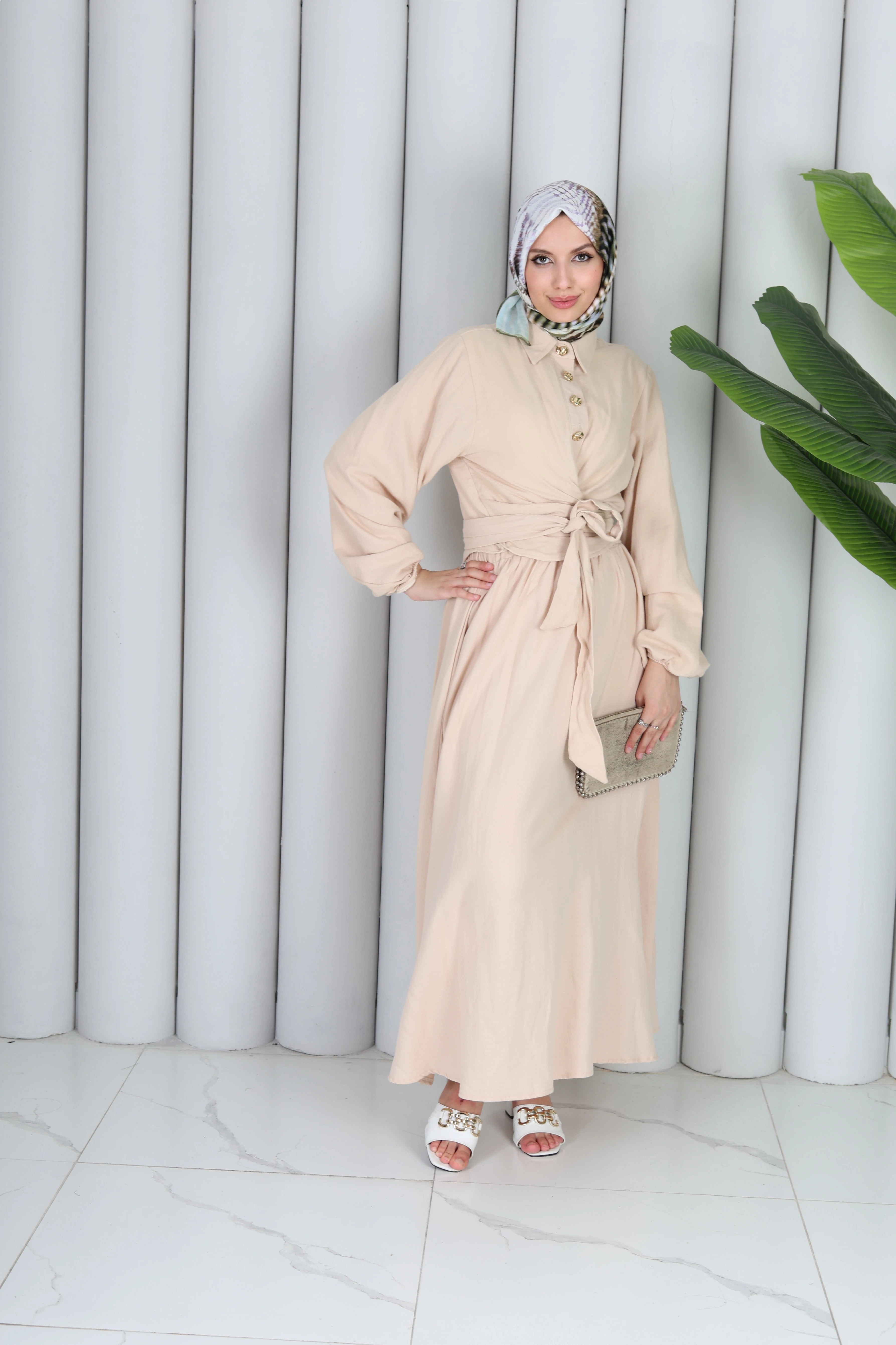 KUŞAKLI DÜĞMELİ TAKIM