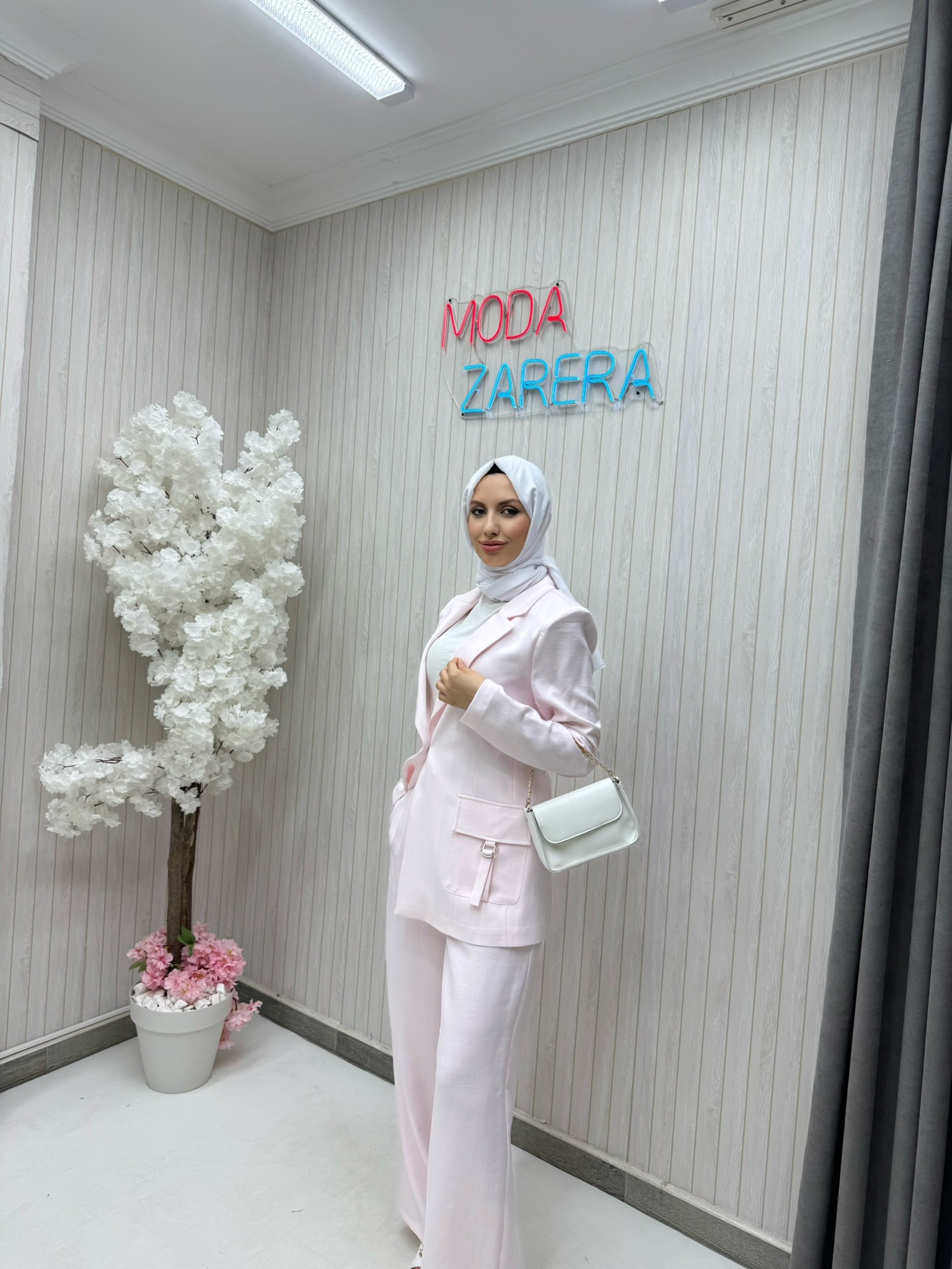 BLAZER TAKIM - PEMBE