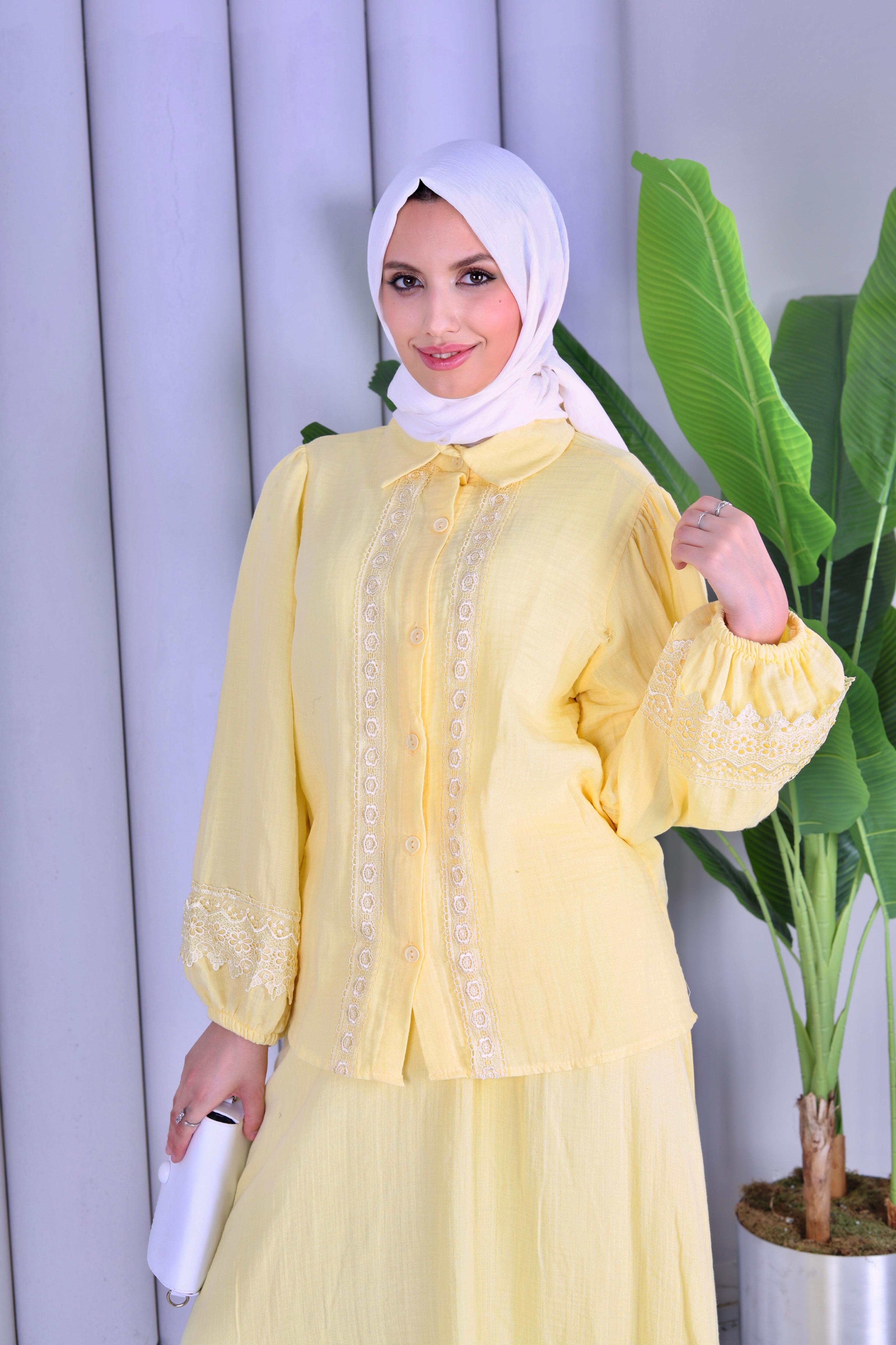 MÜSLİN İKİLİ TAKIM - SARII