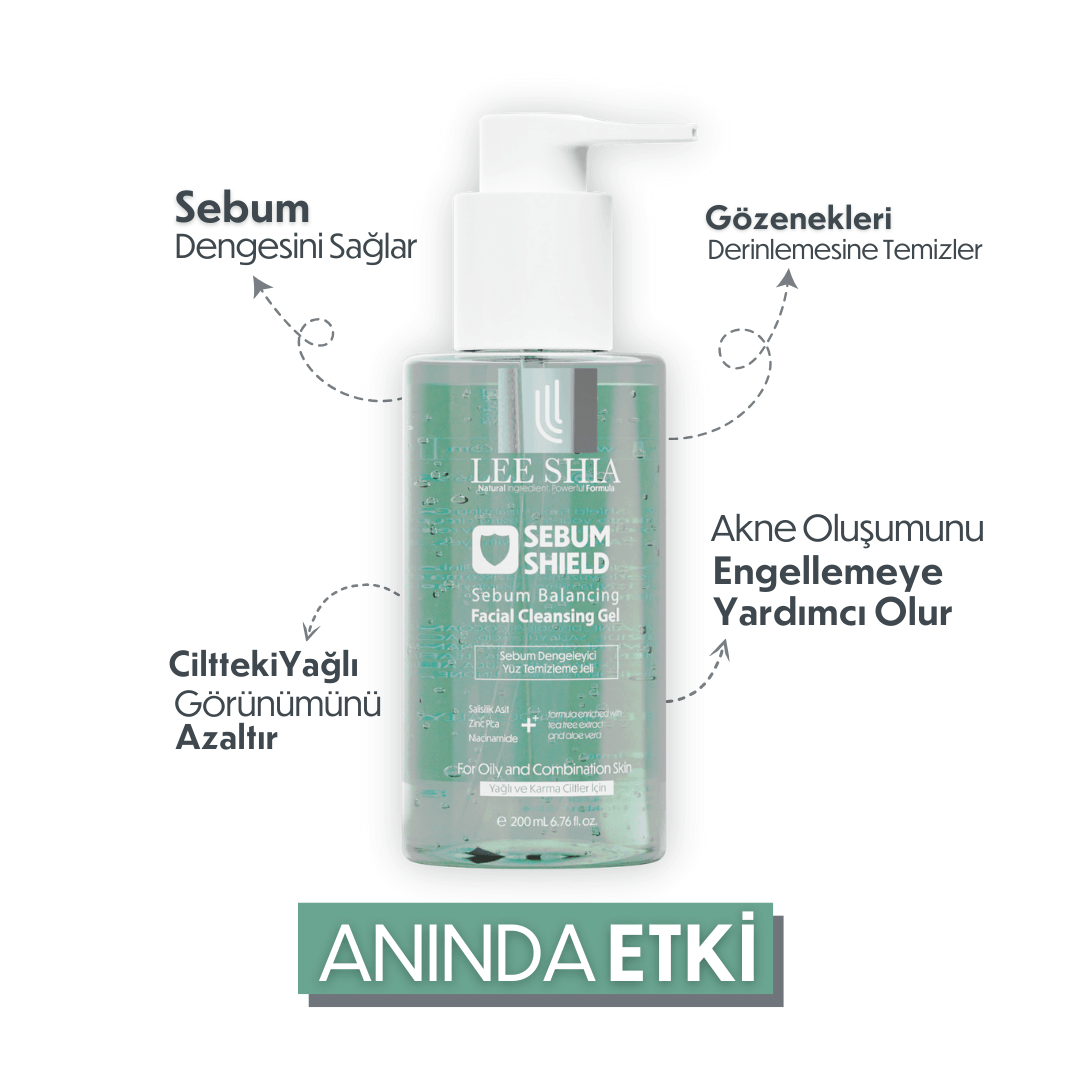 Sebum Shield Yüz Temizleme Jeli 200 ml - Yağlı Cilt için