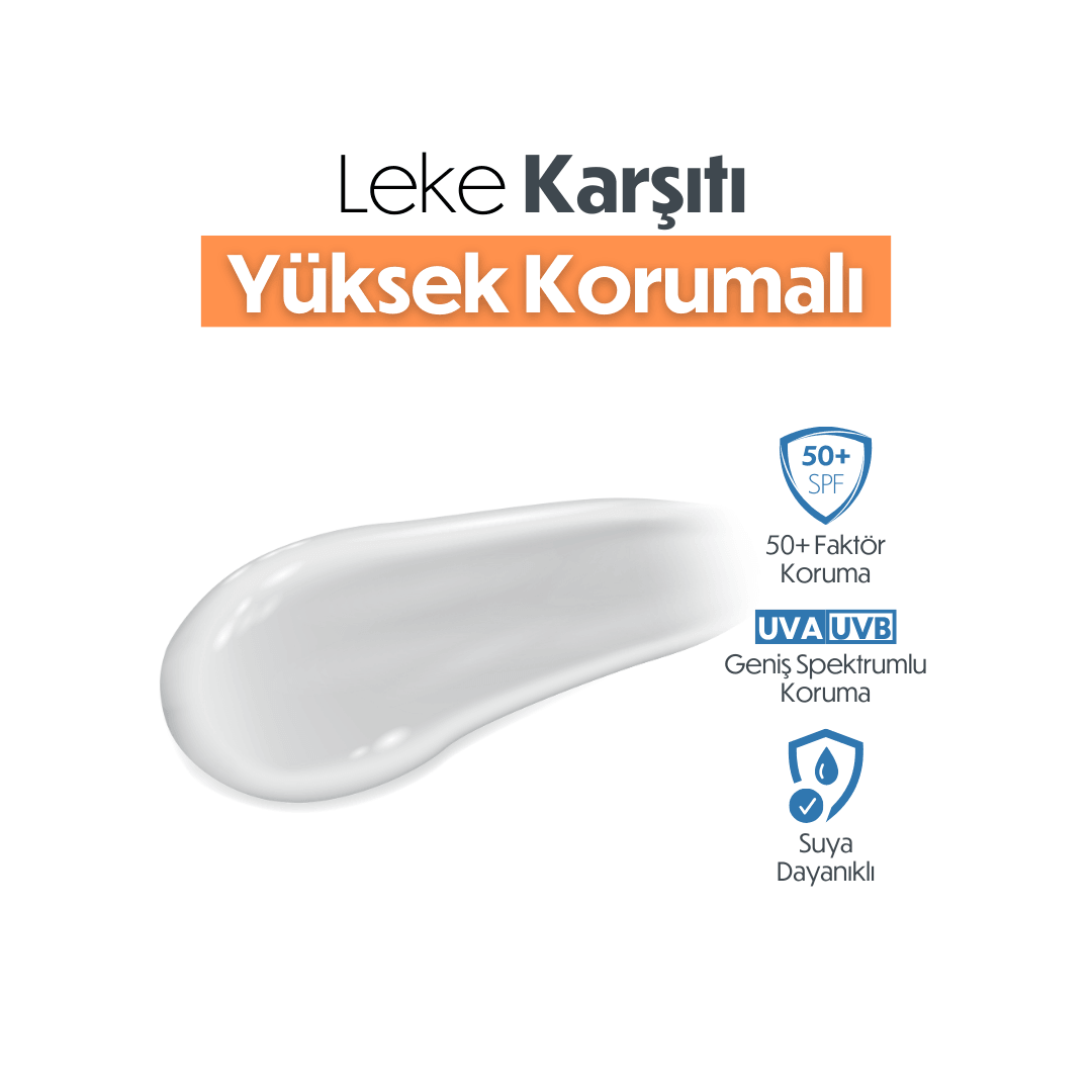 Leke Karşıtı Spf 50+ Yüksek Korumalı Güneş Kremi 50 Ml