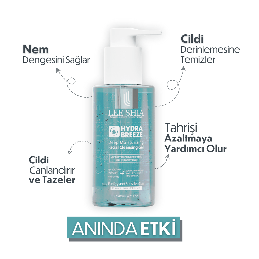 Hyadra Breeze Yüz Temizleme Jeli 200 ml - Kuru Ciltler İçin