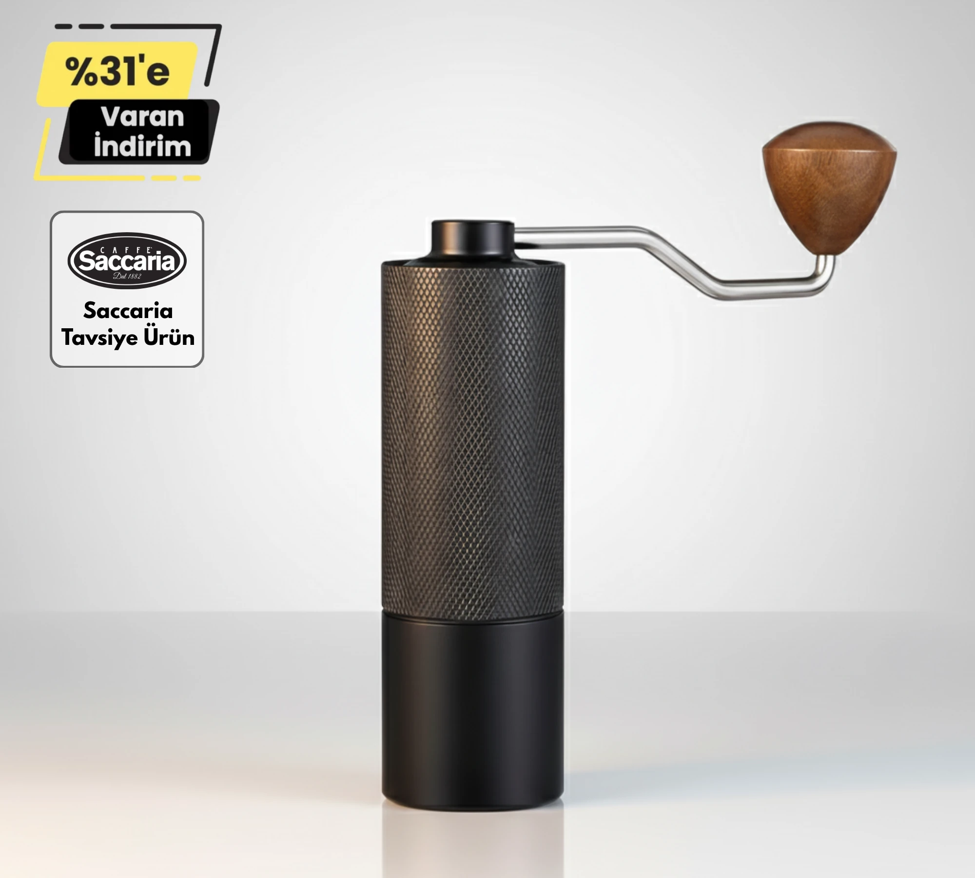 Manuel Kahve Değirmeni (Çelik Bıçak 38mm)