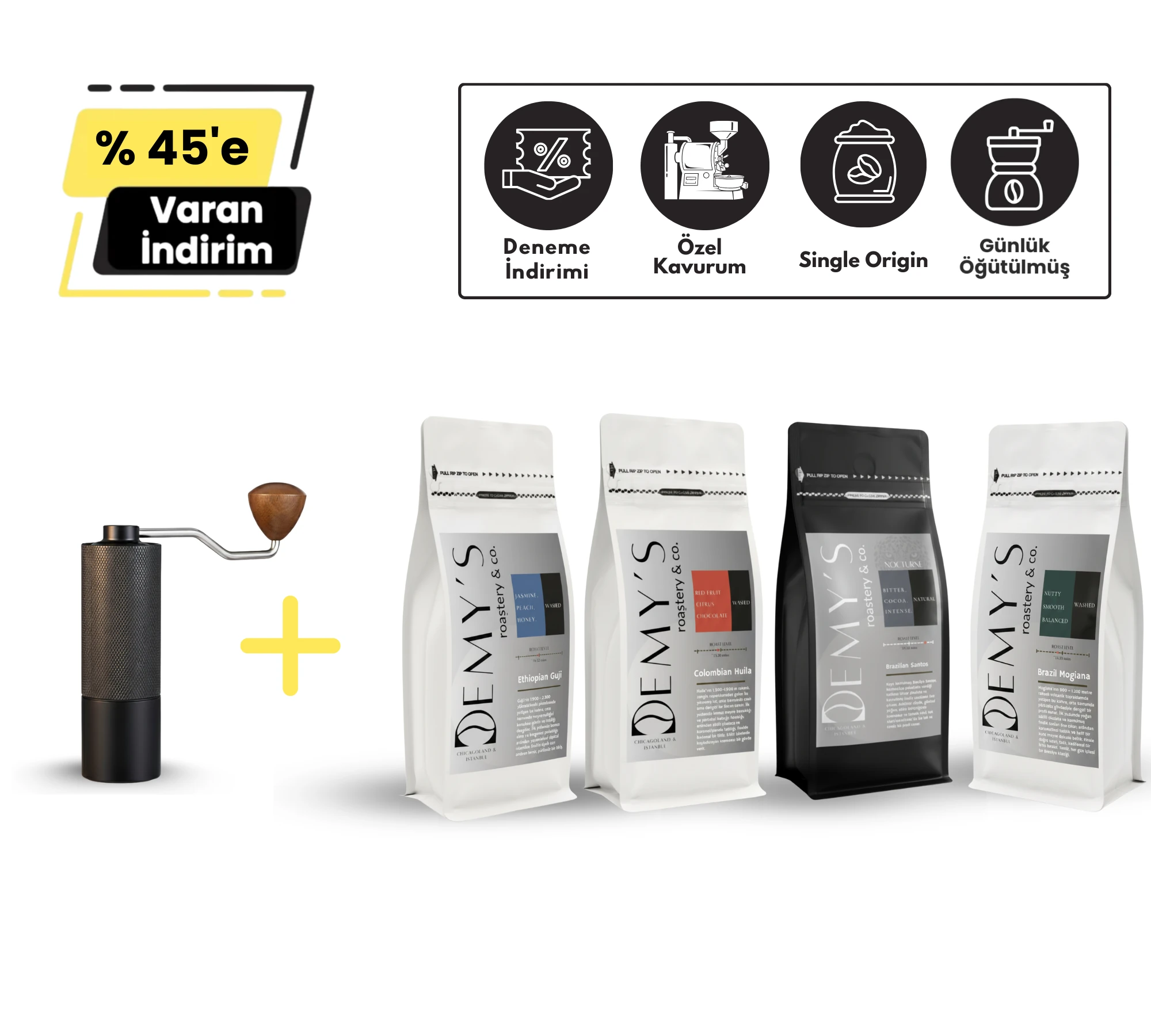 Bir Üst Seviye Kahve + Ekipman