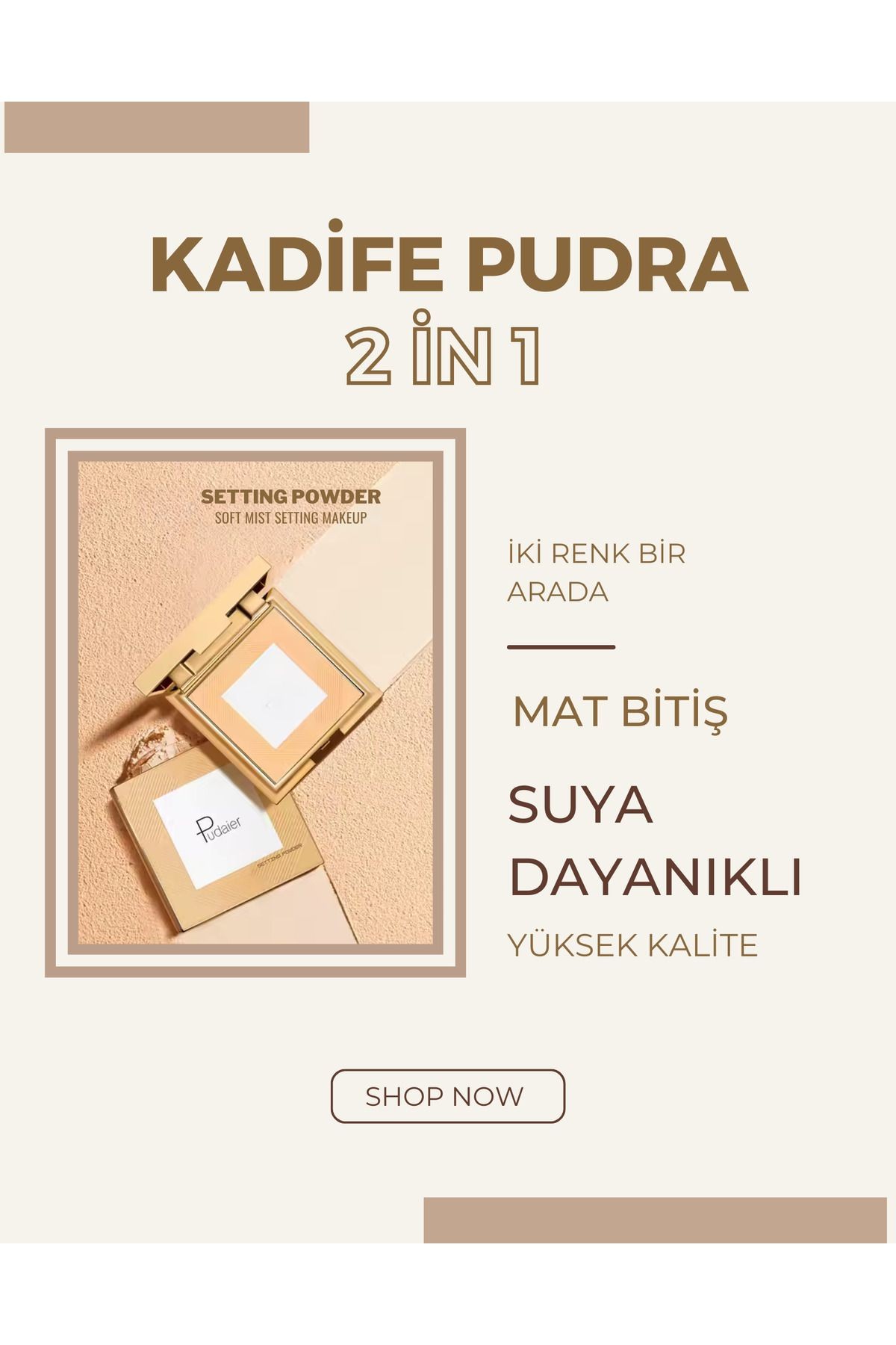 PUDAİER MAT PUDRA LİGHT RENK