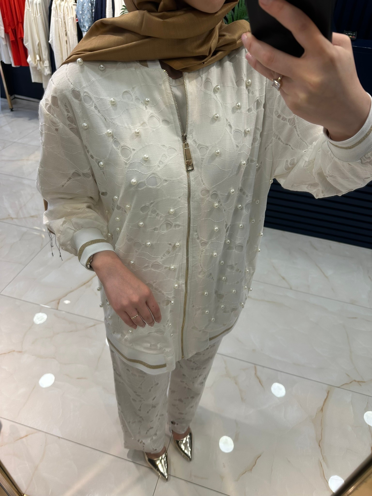 Missemramiss İncili Pantolonlu Takım 4816